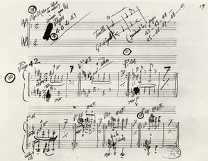 A Parade kézirata, Eric Alfred Leslie Satie (1866-1925), Franciaország