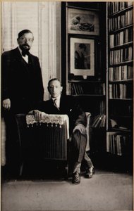 Igor Stravinsky és Claude Debussy portréja a "Jeux" és a "Tavasz rítusa" Diaghilev balett idején, Párizs, 1912-13