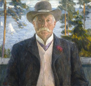 Thorvald Lammers 1841-1922, 1906 zeneszerző portréja. alkotó: Erik Theodor Werenskiold