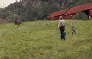 Vizet a lónak alkotó: Erik Theodor Werenskiold