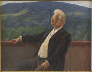 Bjørnstjerne Bjørnson portréja alkotó: Erik Theodor Werenskiold