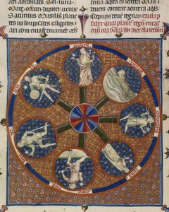 Yates Thompson 31 fol.70v Medallions of the Seven Planets, a 