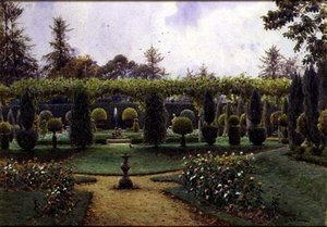 Gray Day, Brockenhurst, Hampshire (akvarell) alkotó: Ernest Arthur Rowe