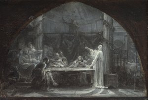 Vázlatok a Saint-Gervais-Saint-Protais-i templomhoz, 1863 körül (olaj, vászon) alkotó: Ernest Augustin Gendron