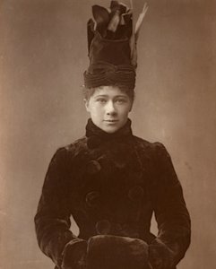 Marie Tempest brit színésznő és énekesnő, 1888. alkotó: Ernest Barraud