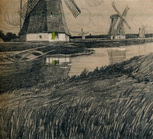 „Rotterdam közelében”, 1912 alkotó: Ernest Bewlay