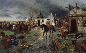 Wallenstein: Wallenstein: A harmincéves háború jelenete (olaj, vászon)