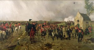 Wellington menete Quatre Brasból Waterlooba, 1878