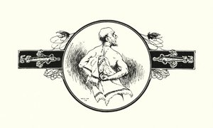 Halász szárítja a hátát (litográfia) alkotó: Ernest Edward Briggs
