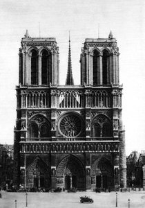 A Notre-Dame elölnézete, Párizs, 1931.