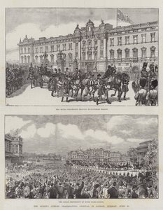A királynő jubileumi hálaadó fesztiválja Londonban, június 21., kedd alkotó: Ernest Henry Griset
