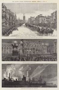 A királynő jubileumi hálaadási fesztiválja Londonban, június 21-én, kedden alkotó: Ernest Henry Griset