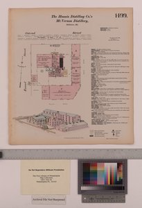 Hannis Distilling Co.s Mount Vernon Distillery, Maryland, Hexamer General Surveys, 1880 alkotó: Ernest Hexamer