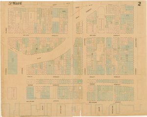 Philadelphia városának térképei, 1. kötet, 2. tábla, 1860 (kézzel színezett metszet)