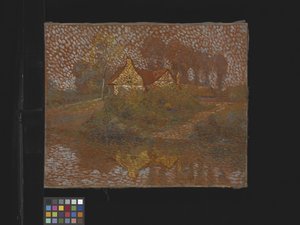 Tájkép, dátum ismeretlen (olaj, vászon) alkotó: Ernest L. Bonnotte