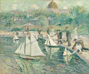Model Sailboat Pond, Central Park, New York (olaj, vászon)