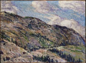 Hegyi jelenet - Dombok a ködben alkotó: Ernest Lawson