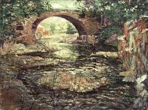 Régi kőhíd (olaj, vászon)