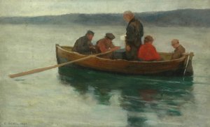 Tanulmány a „Gyermek temetéséről a Felföldön”, 1894 (olaj, falemez)