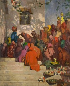 A Gangesz (vagy hinduk és a panditok), 1922 körül (olaj, vászon)