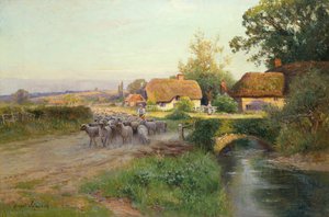 Visszatérés a hajtogatáshoz (olaj, vászon)
