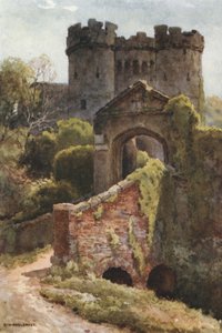 Carisbrooke kastély (színes litó) alkotó: Ernest William Haslehust