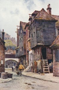Halásznegyed, Folkestone (színes litó) alkotó: Ernest William Haslehust