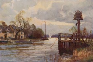 Horning Ferry (színes litho)