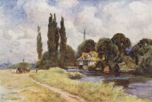 Iffley malom (színes litó) alkotó: Ernest William Haslehust