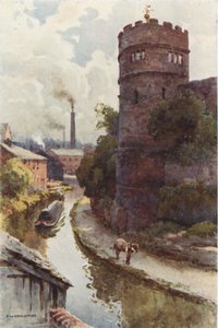 Főnix-torony és csatorna (színes litó) alkotó: Ernest William Haslehust