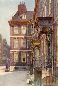 Anna királynő kapuja, Westminster (színes litó) alkotó: Ernest William Haslehust