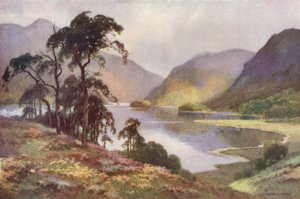 Thirlmere és Helvellyn (színes litó) alkotó: Ernest William Haslehust