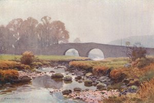 Két híd (színes litho) alkotó: Ernest William Haslehust