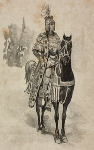 Savoyai Emanuele Filiberto Aosta hercege Umberto Biancamano jelmezében a Villa Borghese versenyen I. Umberto és Savoyai Margherita ezüstlakodalma alkalmából, Róma, Olaszország