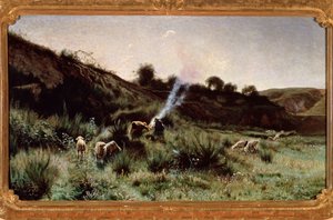 Ősz (olaj, vászon alkotó: Ernesto Rayper