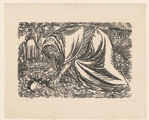 A halott gyermeket eltemetik alkotó: Ernst Barlach (signed by artist)