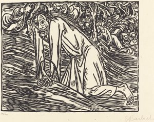 Krisztus a Gecsemánéban alkotó: Ernst Barlach