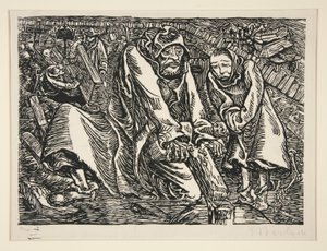 Kereszt- és sírrablók alkotó: Ernst Barlach