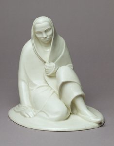 Ülő lány, 1907-08 (porcelán)