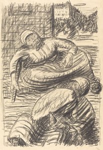 Utca Varsóban alkotó: Ernst Barlach