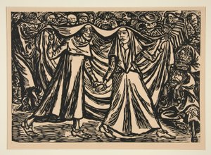 Totentanz II (Haláltánc II) alkotó: Ernst Barlach