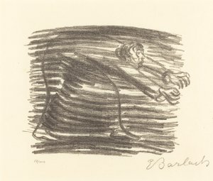 Séta az árnyékban, 1922. alkotó: Ernst Barlach