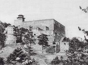 Jehol, Potala, Chihli, Potala főépülete, Délnyugati nézet (fekete-fehér fotó) alkotó: Ernst Boerschmann