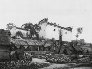 Wanhien, Huan hou kung, Szecsuán, Chang Fei tábornok emléktemploma a Jangce magas partján (fekete-fehér fénykép) alkotó: Ernst Boerschmann