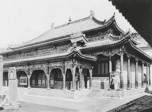 Wu tai shan, Hien tung sze, Shansi, Nagy Imaház (fekete-fehér fotó)