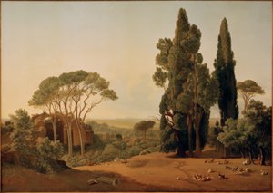 Die Villa Hadriana bei Tivoli alkotó: Ernst Christian Frederik Petzholdt