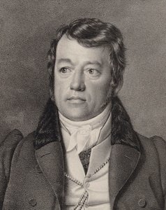 Friedrich Schneider orgonaművész és zeneszerző portréja 1786-1853, c. 1840. alkotó: Ernst Friedrich Oldermann