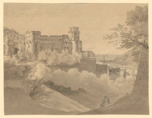 Heidelberg. Kilátás a kastélyra alkotó: Ernst Fries