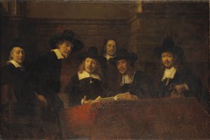 Staalmeesters, Rembrandt után, 1876-77