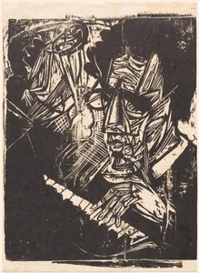 Klemperer zeneszerző, 1916. alkotó: Ernst Ludwig Kirchner